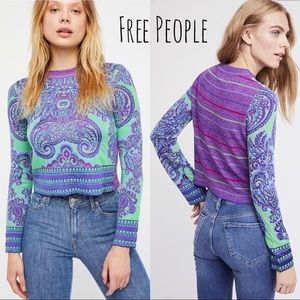 Free People New Age Cropped Sweater